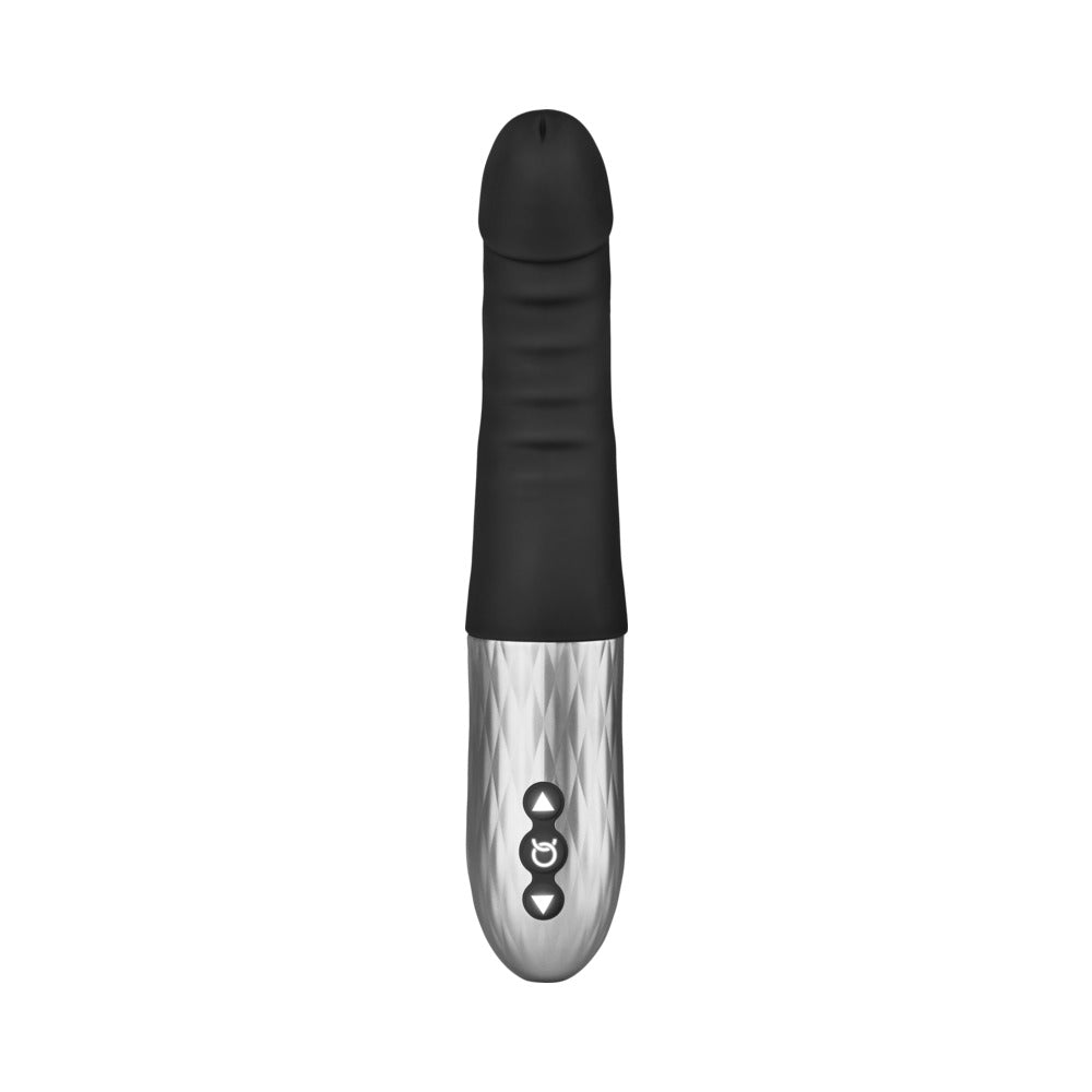 FORTO - THRUSTER RECHARGEABLE SILICONE THRUSTING G-SPOT VIBRATOR BLACK