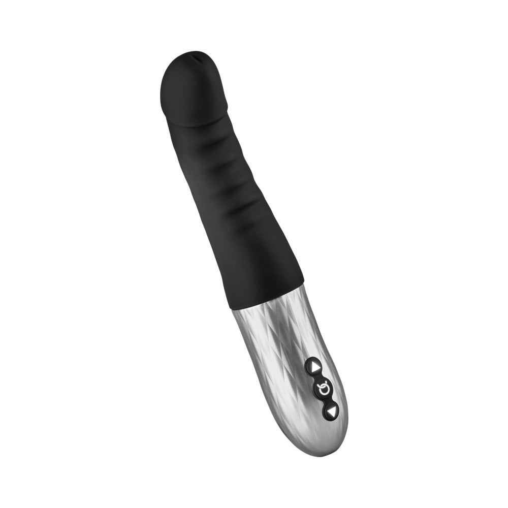 FORTO - THRUSTER RECHARGEABLE SILICONE THRUSTING G-SPOT VIBRATOR BLACK