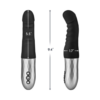 FORTO - THRUSTER RECHARGEABLE SILICONE THRUSTING G-SPOT VIBRATOR BLACK
