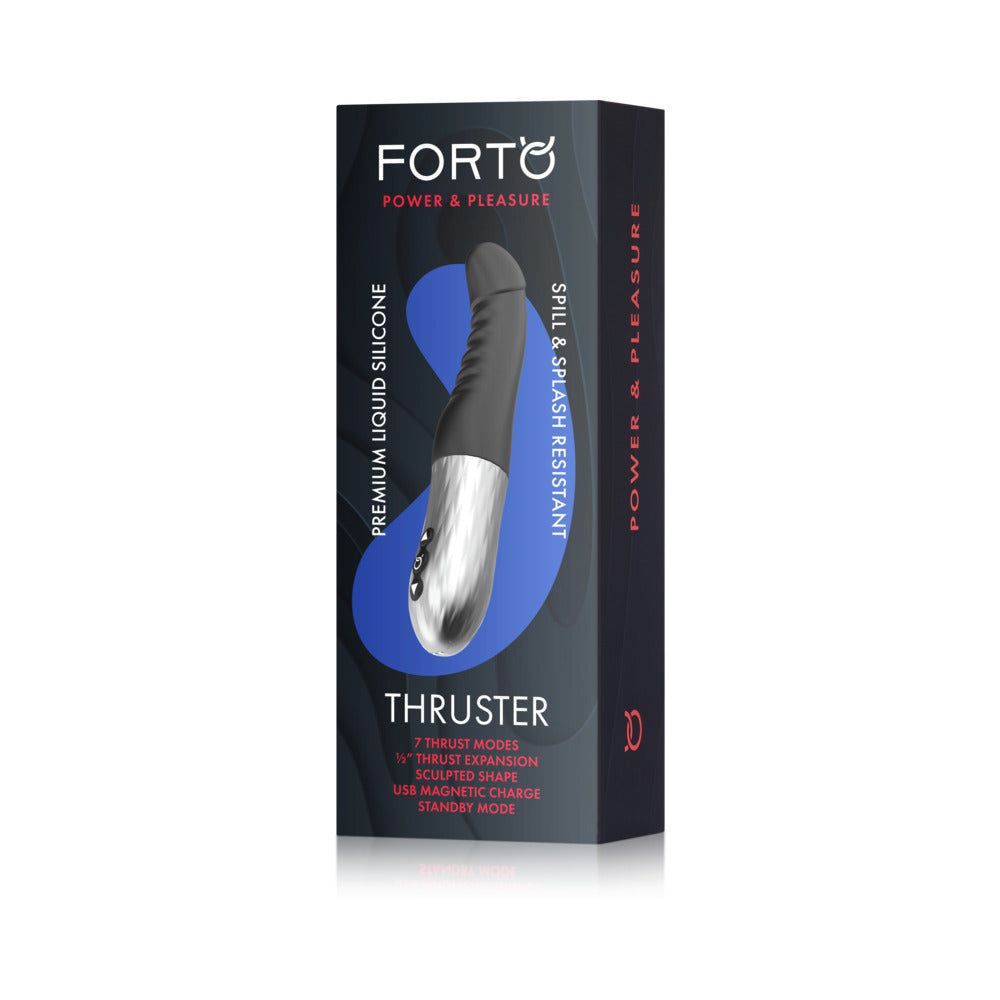 FORTO - THRUSTER RECHARGEABLE SILICONE THRUSTING G-SPOT VIBRATOR BLACK
