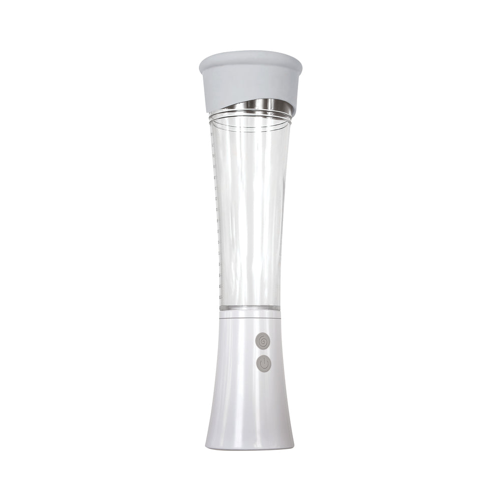 ZERO TOLERANCE - SUCKING GOOD RECHARGEABLE VIBRATING VACUUM PUMP STROKER CLEAR/WHITE