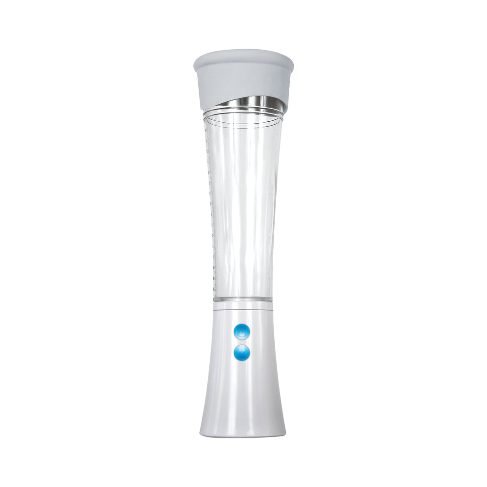 ZERO TOLERANCE - SUCKING GOOD RECHARGEABLE VIBRATING VACUUM PUMP STROKER CLEAR/WHITE