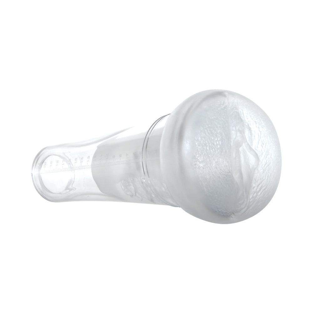 ZERO TOLERANCE - SUCKING GOOD RECHARGEABLE VIBRATING VACUUM PUMP STROKER CLEAR/WHITE