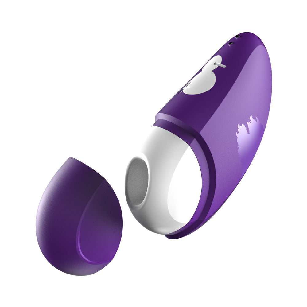 ROMP - FREE RECHARGEABLE SILICONE AIR-PULSE CLITORAL VIBRATOR PURPLE
