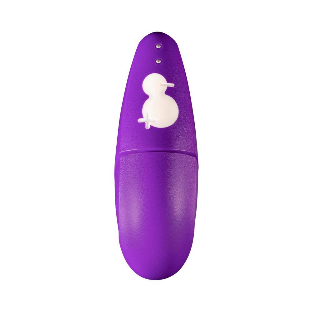 ROMP - FREE RECHARGEABLE SILICONE AIR-PULSE CLITORAL VIBRATOR PURPLE