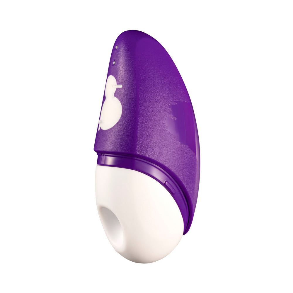 ROMP - FREE RECHARGEABLE SILICONE AIR-PULSE CLITORAL VIBRATOR PURPLE
