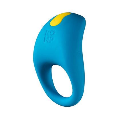 ROMP - JUKE RECHARGEABLE SILICONE VIBRATING PENIS RING LIGHT BLUE