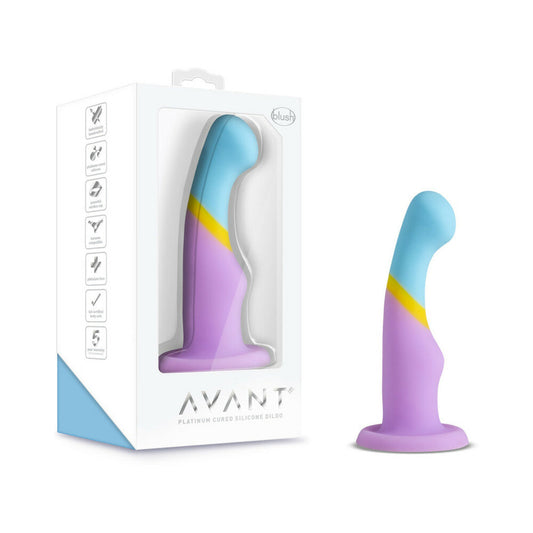 BLUSH - AVANT D14 HEART OF GOLD 6 IN. SILICONE DILDO MULTICOLOR