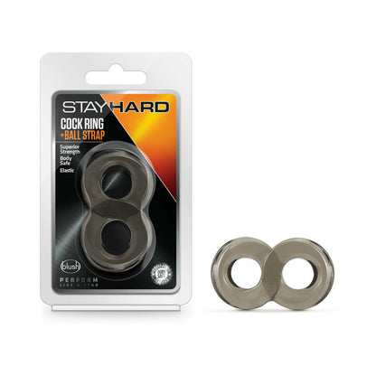 BLUSH - STAY HARD COCK RING AND BALL STRAP