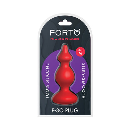 FORTO - F-30 POINTER SILICONE ANAL PLUG MEDIUM RED