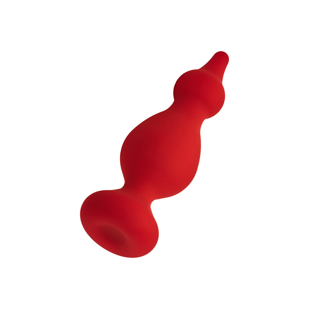 FORTO - F-30 POINTER SILICONE ANAL PLUG MEDIUM RED