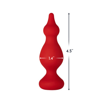 FORTO - F-30 POINTER SILICONE ANAL PLUG MEDIUM RED