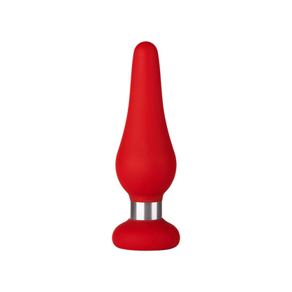 FORTO - F-21 TEAR DROP SILICONE ANAL PLUG SMALL RED