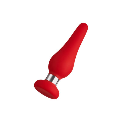 FORTO - F-21 TEAR DROP SILICONE ANAL PLUG SMALL RED