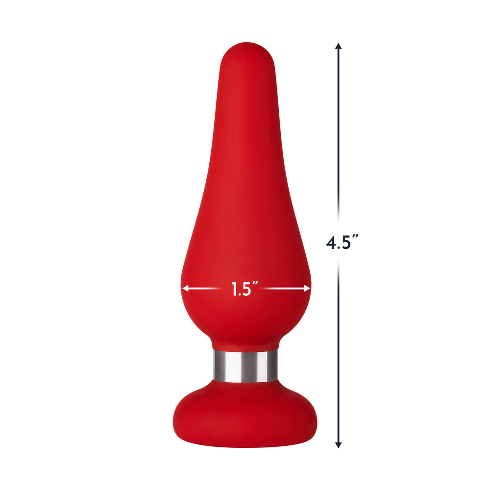 FORTO - F 21 TAMPÃO ANAL DE SILICONE EM FORMA DE GOTA MÉDIO