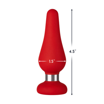 FORTO - F 21 TAMPÃO ANAL DE SILICONE EM FORMA DE GOTA MÉDIO
