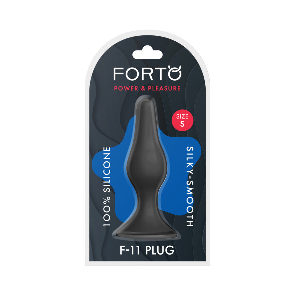 FORTO - F-11 LUNGO SILICONE ANAL PLUG SMALL BLACK