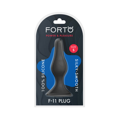 FORTO - F-11 LUNGO SILICONE ANAL PLUG SMALL BLACK