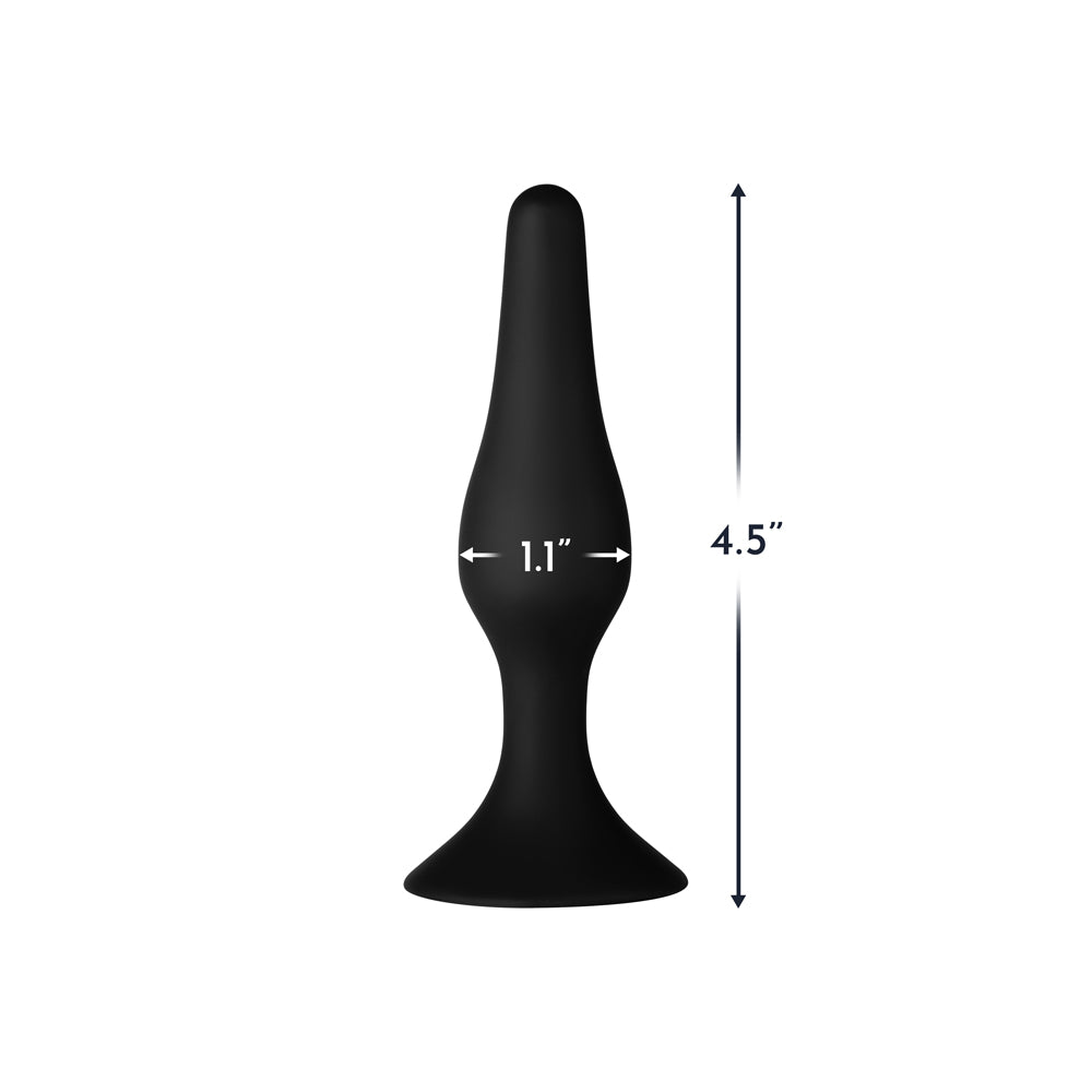 FORTO - F-11 LUNGO SILICONE ANAL PLUG SMALL BLACK