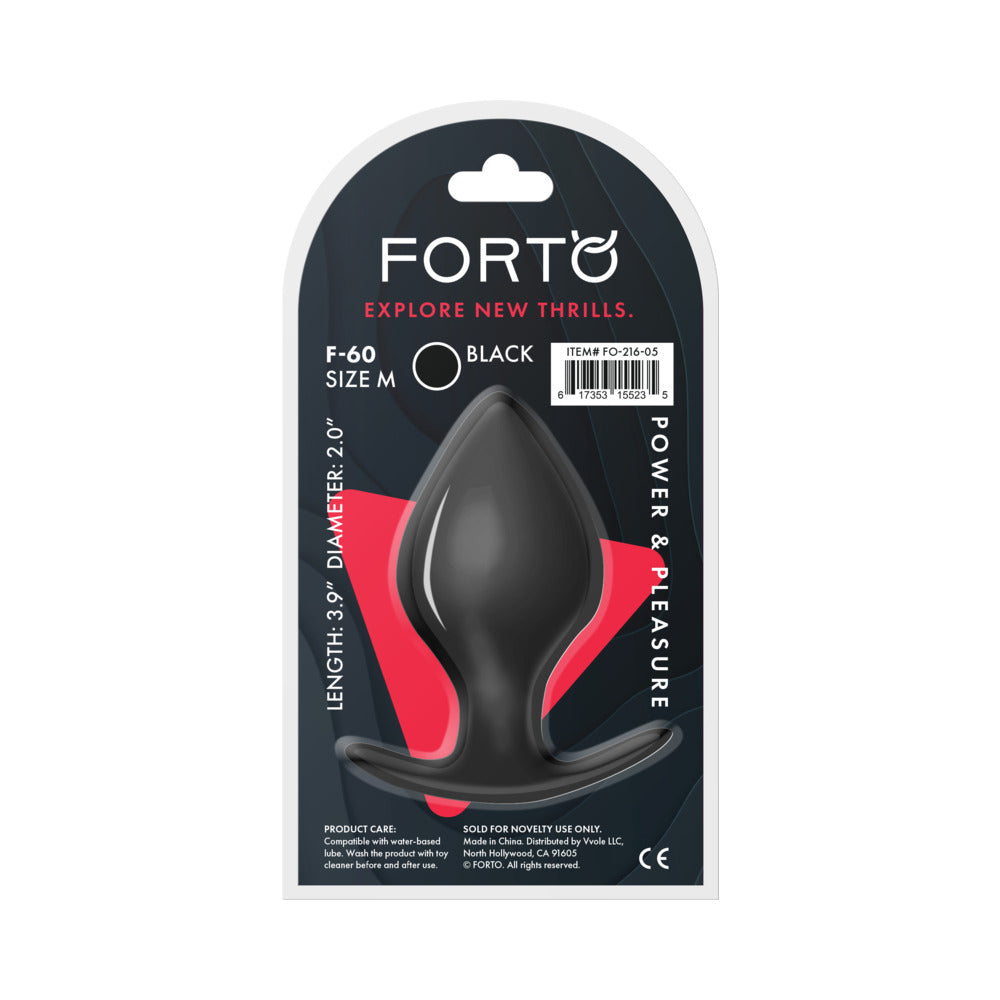 FORTO - F 60 ESPADA PLUG ANAL DE SILICONE MÉDIO