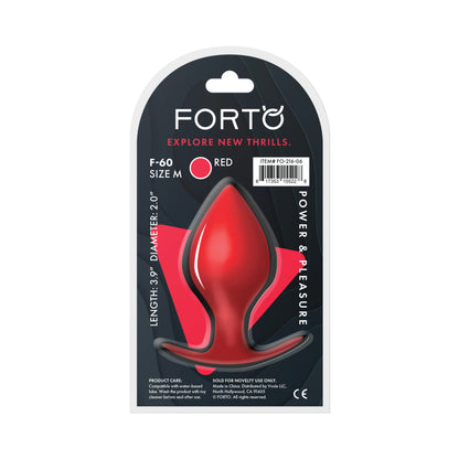 FORTO - F 60 ESPADA PLUG ANAL DE SILICONE MÉDIO