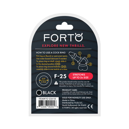 FORTO - ANEL PENIANO EM SILICONE LÍQUIDO F 25 23MM
