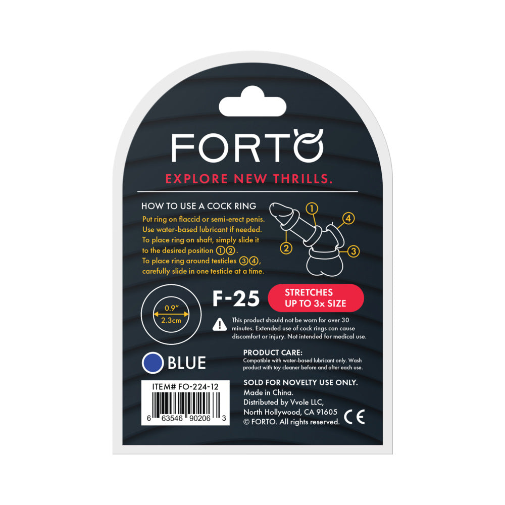 FORTO - ANEL PENIANO EM SILICONE LÍQUIDO F 25 23MM