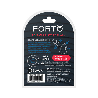 FORTO - F 33 LIQUID SILICONE COCKRING LARGE