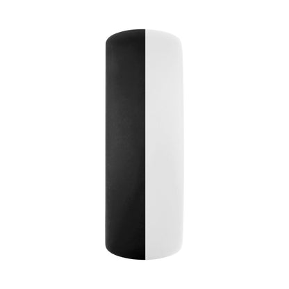 FORTO - F-19 LIQUID SILICONE 2-TONE COCK RING BLACK/WHITE
