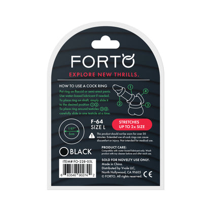 FORTO - F 64 WIDE LIQUID SILICONE COCK RING LARGE
