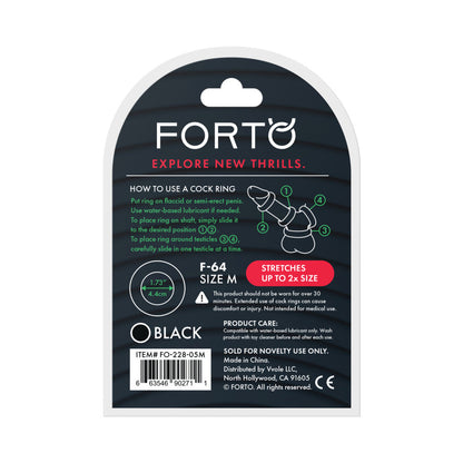 FORTO - F 64 WIDE LIQUID SILICONE COCK RING MEDIUM