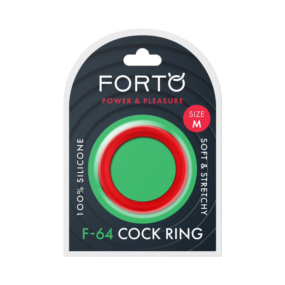 FORTO - F 64 WIDE LIQUID SILICONE COCK RING MEDIUM