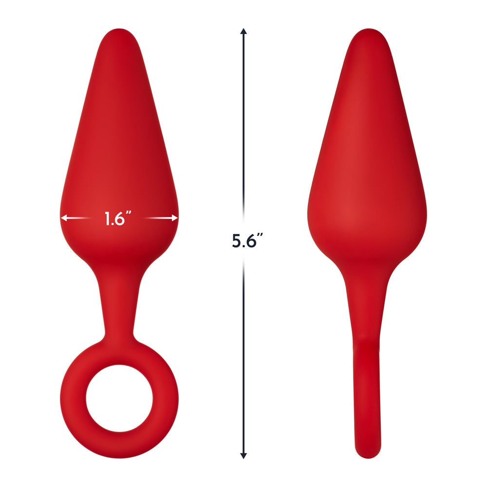 FORTO - F 10 SILICONE ANAL PLUG WITH PULL RING LARGE