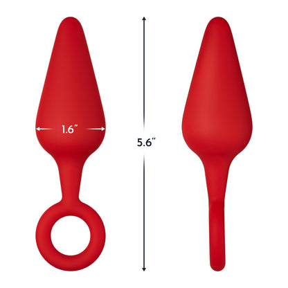 FORTO - F 10 SILICONE ANAL PLUG WITH PULL RING LARGE