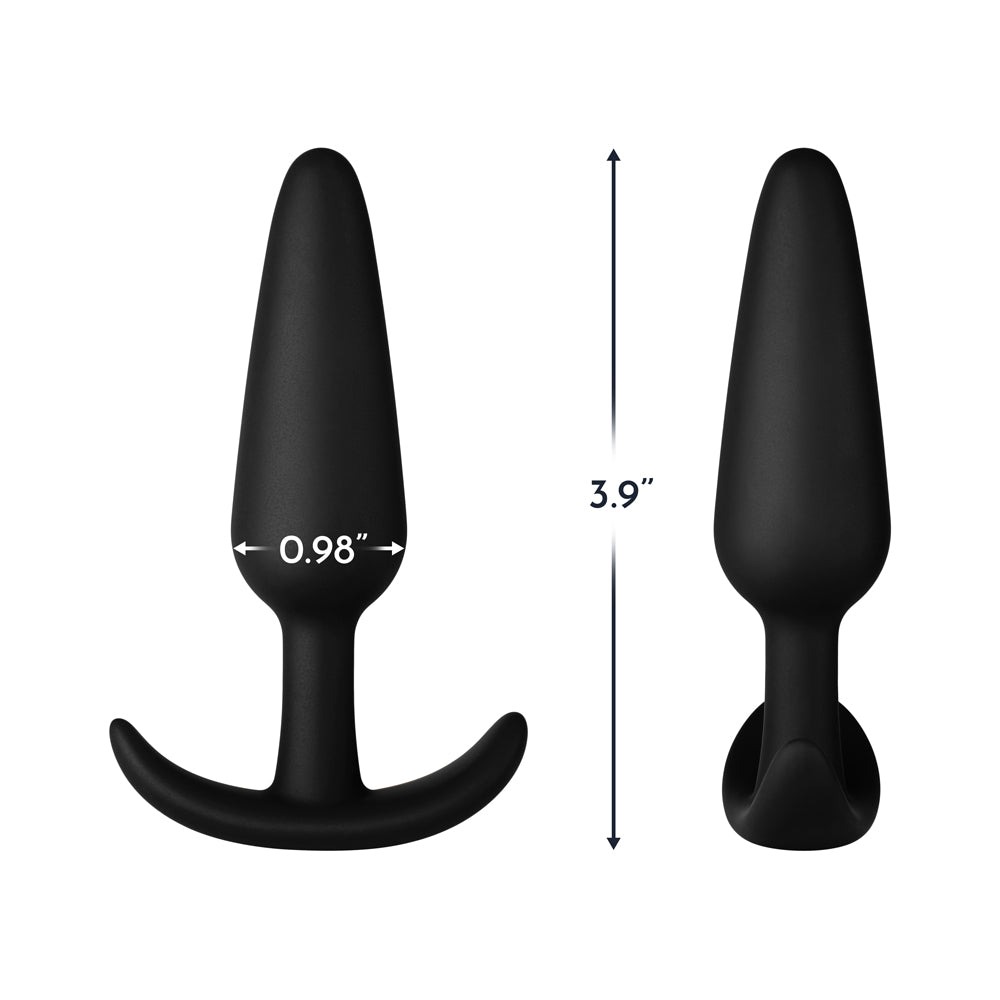 FORTO - F-31 PLUG ANAL EM SILICONE MÉDIO PRETO
