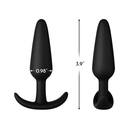 FORTO - F-31 PLUG ANAL EM SILICONE MÉDIO PRETO
