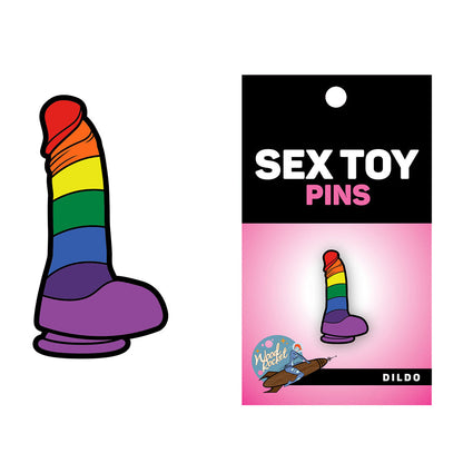 WOOD ROCKET - BRINQUEDO SEXUAL DILDO ARCO-ÍRIS PIN