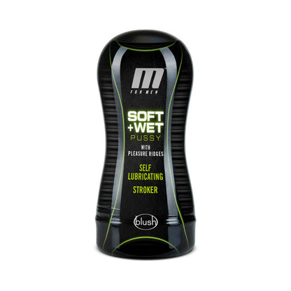 BLUSH - M FOR MEN SOFT + WET PUSSY WITH PLEASURE RIDGES SELF-LUBRICATING VAGINA STROKER BEIGE