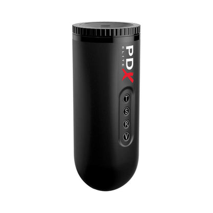 PDX BRANDS - PDX ELITE MOTO BLOWER RECHARGEABLE THRUSTING VIBRATING SUCTION MASTURBATOR CLEAR/BLACK