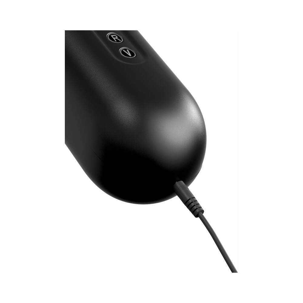 PDX BRANDS - PDX ELITE MOTO BLOWER RECHARGEABLE THRUSTING VIBRATING SUCTION MASTURBATOR CLEAR/BLACK