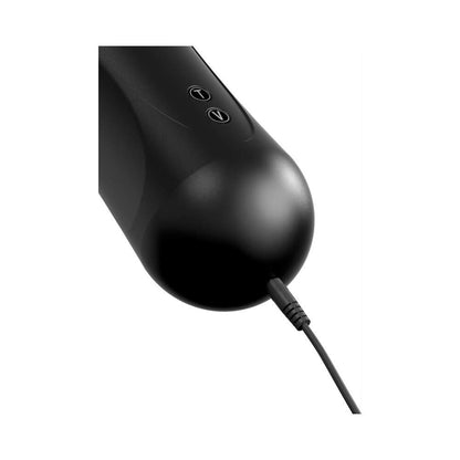 PDX BRANDS - PDX ELITE MOTO STROKER RECHARGEABLE THRUSTING VIBRATING MASTURBATOR CLEAR/BLACK