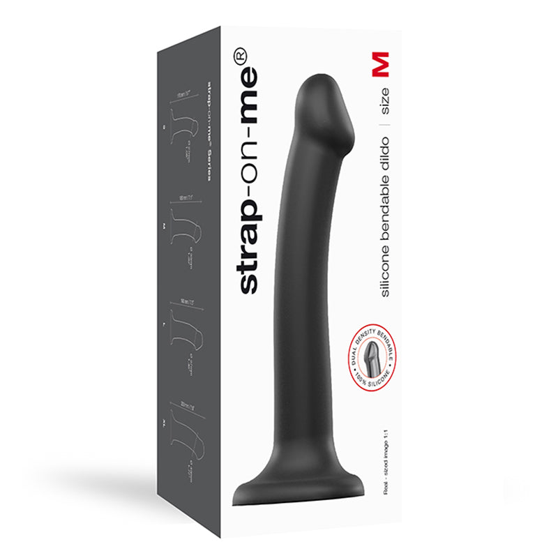 LOVELY PLANET - STRAP ON ME BENDABLE DUAL DENSITY SILICONE SUCTION CUP DILDO