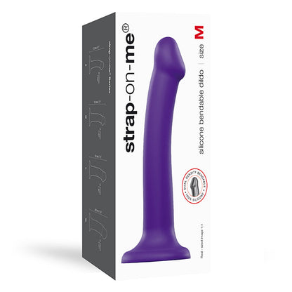 LOVELY PLANET - STRAP ON ME BENDABLE DUAL DENSITY SILICONE SUCTION CUP DILDO