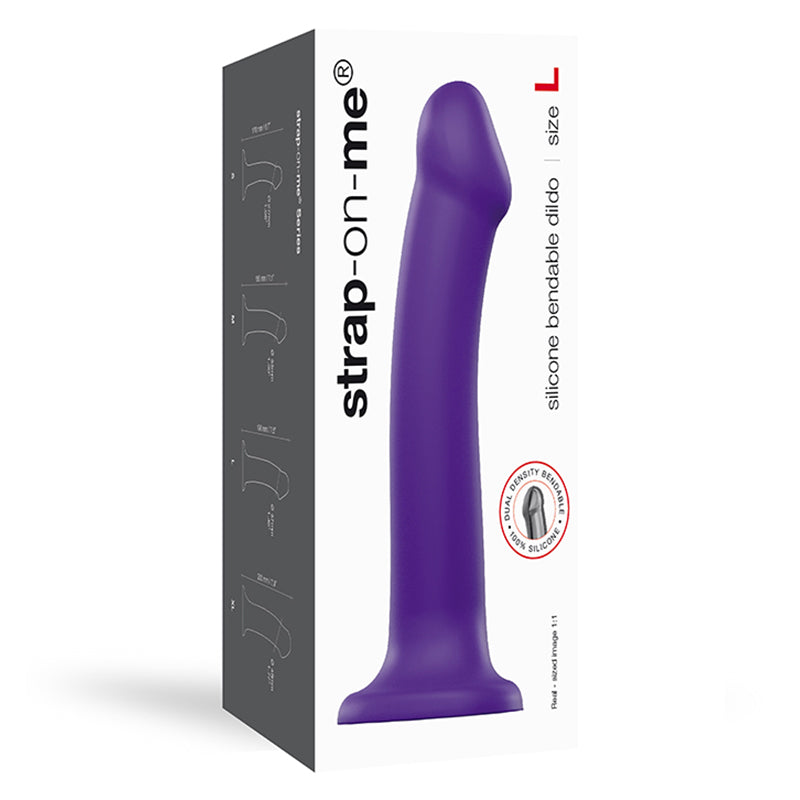 LOVELY PLANET - STRAP ON ME BENDABLE DUAL DENSITY SILICONE SUCTION CUP DILDO