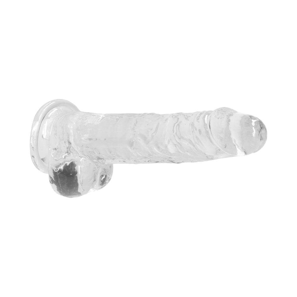 SHOTS - REALROCK CRYSTAL REALISTIC 8 IN. DILDO WITH BALLS AND