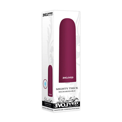 EVOLVED - MIGHTY THICK RECHARGEABLE BULLET VIBRATOR BURGUNDY
