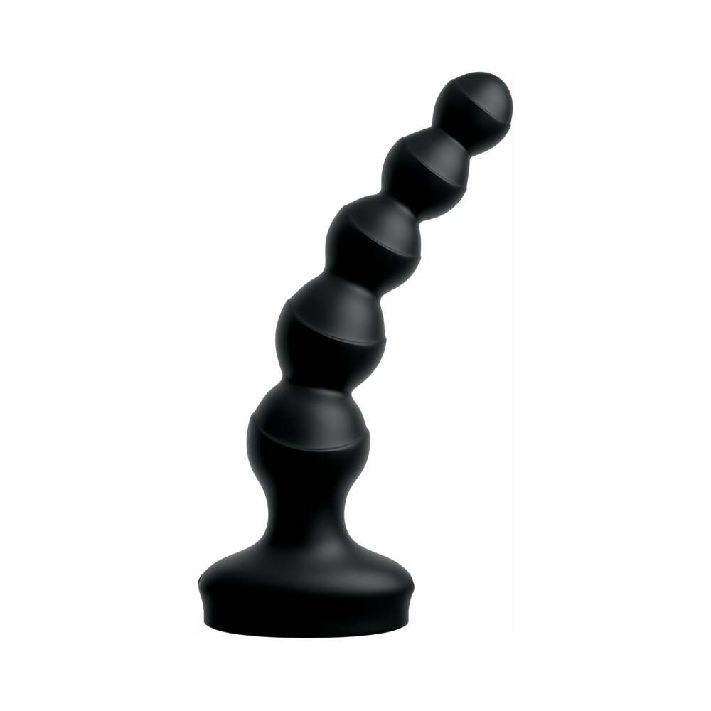 PIPEDREAM - 3SOME WALL BANGER VIBRATING ANAL BEADS WITH SUCTION CUP BLACK