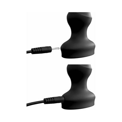 PIPEDREAM - 3SOME WALL BANGER VIBRATING ANAL BEADS WITH SUCTION CUP BLACK