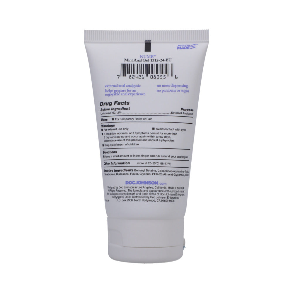 DOC JOHNSON - NUMB ANAL GEL MINT 2 OZ.