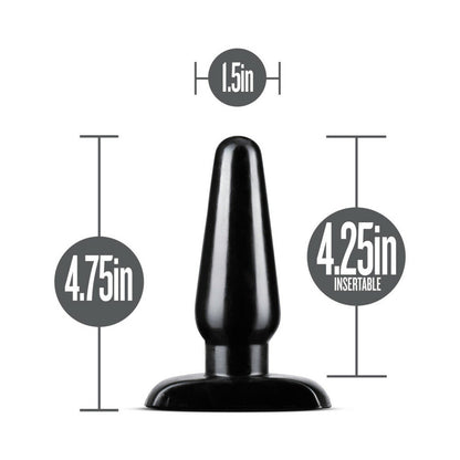 BLUSH - ANAL ADVENTURES BASIC ANAL PLUG MEDIUM BLACK
